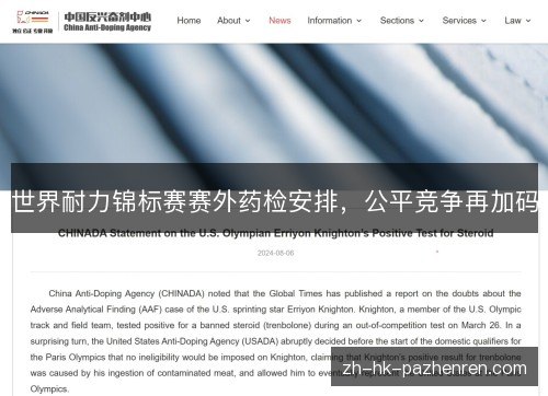 世界耐力锦标赛赛外药检安排，公平竞争再加码